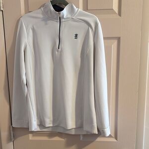 Fairway & Greene White Quarter-Zip Pullover